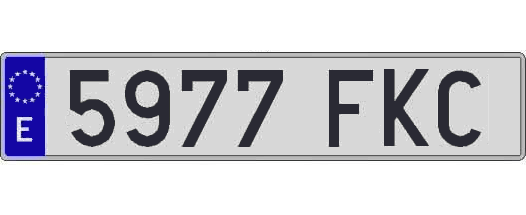5977FKC matricula larga