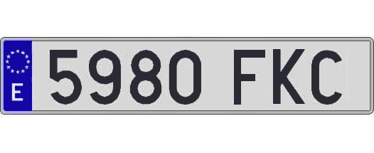 5980FKC matricula larga
