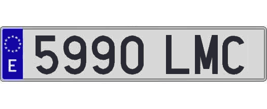 5990LMC matricula larga