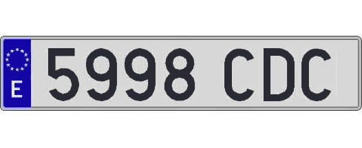 5998CDC matricula larga