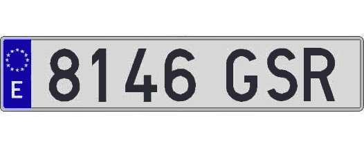 8146GSR matricula larga