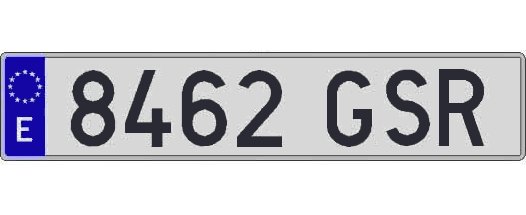 8462GSR matricula larga