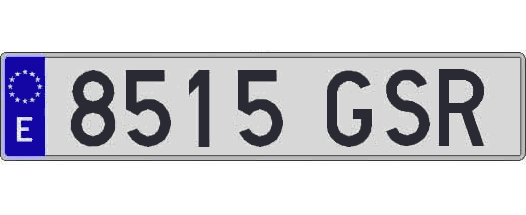 8515GSR matricula larga