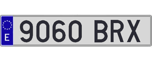 9060BRX matricula larga