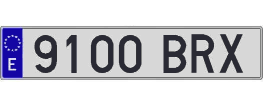 9100BRX matricula larga