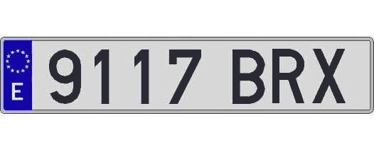 9117BRX matricula larga