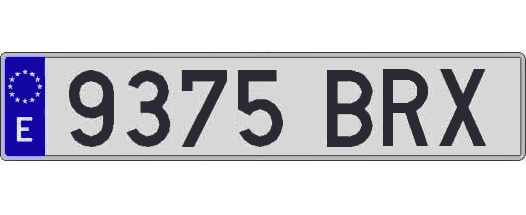 9375BRX matricula larga