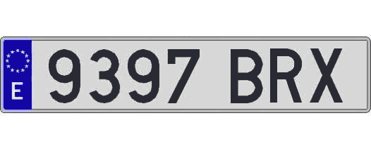 9397BRX matricula larga