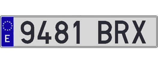 9481BRX matricula larga
