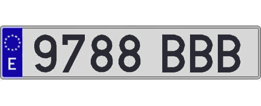 9788BBB matricula larga