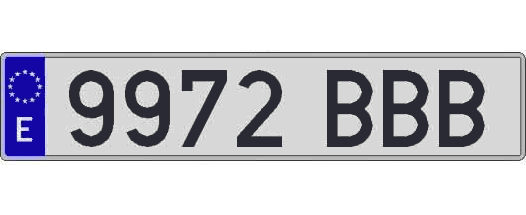 9972BBB matricula larga