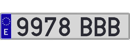 9978BBB matricula larga