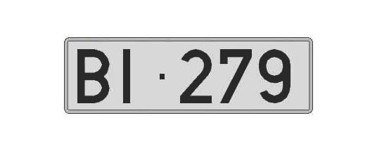 BI279 matricula larga