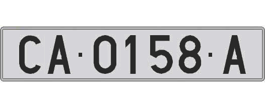 CA0158A matricula larga