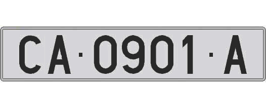 CA0901A matricula larga