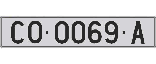 CO0069A matricula larga