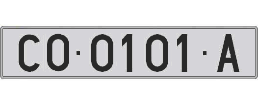 CO0101A matricula larga