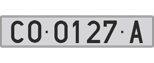 CO0127A matricula larga