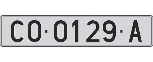 CO0129A matricula larga