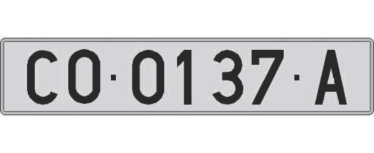 CO0137A matricula larga