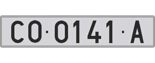 CO0141A matricula larga