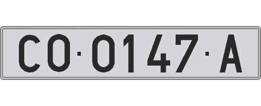 CO0147A matricula larga