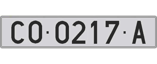 CO0217A matricula larga