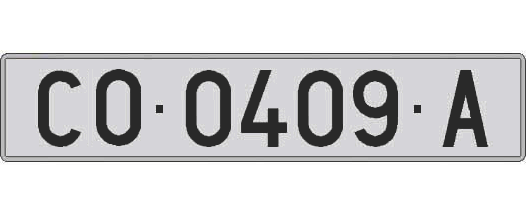 CO0409A matricula larga