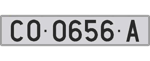 CO0656A matricula larga