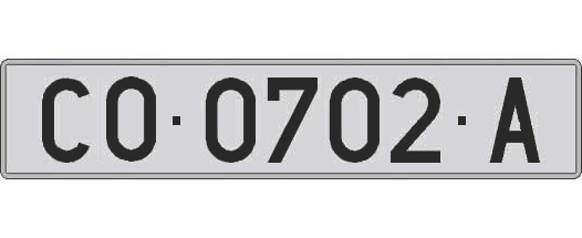 CO0702A matricula larga
