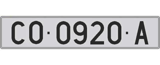 CO0920A matricula larga