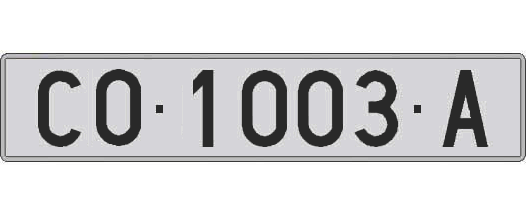 CO1003A matricula larga