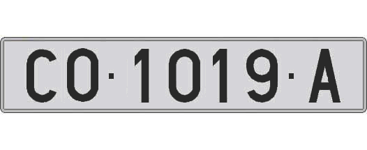 CO1019A matricula larga