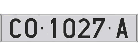 CO1027A matricula larga