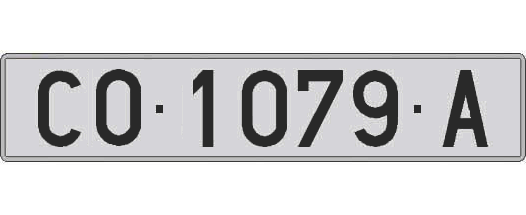 CO1079A matricula larga