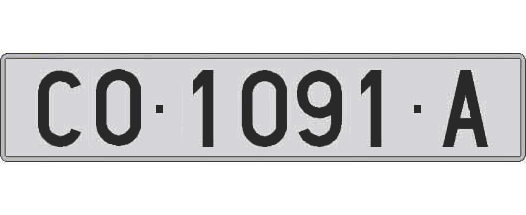 CO1091A matricula larga