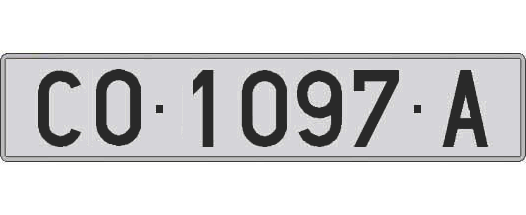 CO1097A matricula larga