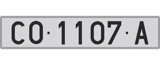 CO1107A matricula larga