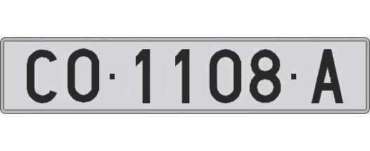 CO1108A matricula larga