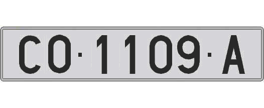 CO1109A matricula larga