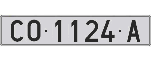 CO1124A matricula larga