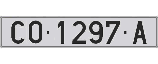 CO1297A matricula larga