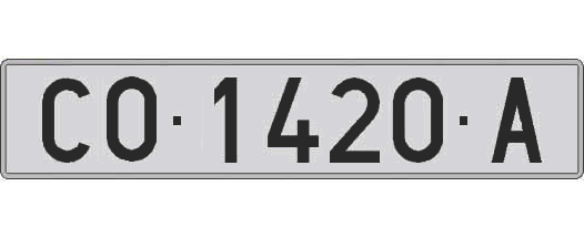 CO1420A matricula larga
