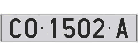 CO1502A matricula larga