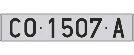 CO1507A matricula larga