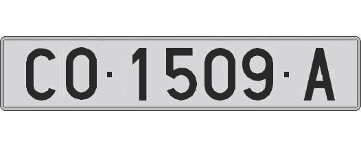 CO1509A matricula larga