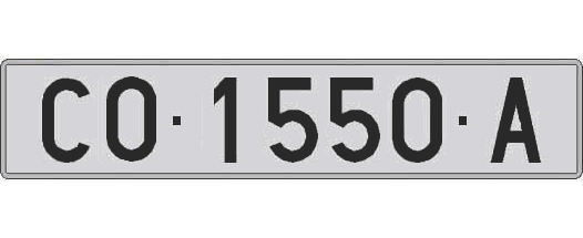 CO1550A matricula larga