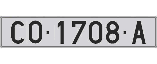 CO1708A matricula larga