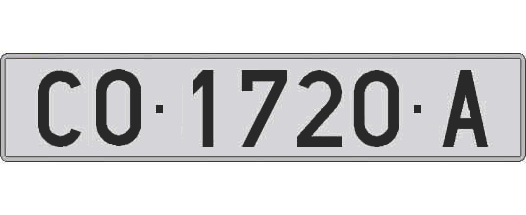 CO1720A matricula larga