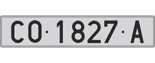 CO1827A matricula larga